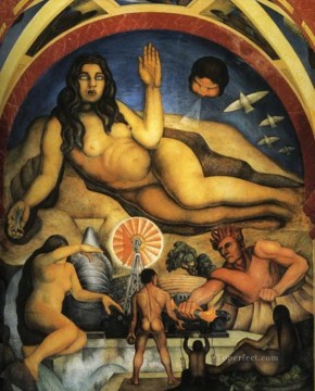 Diego Rivera Painting - the liberated earth with the powers of nature controlled by man 1927 Diego Rivera
